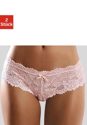 Vivance Panty VIVANCE, Damen, Gr. 44/46, rosa (ros&eacute;), Spitze, Obermaterial: 89% Polyamid, 11% Elasthan, figurbetont, Unterhosen Panty, aus elastischer Spitze,