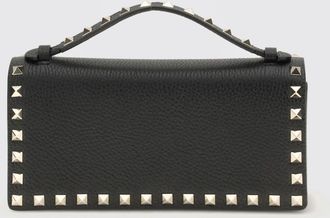 Valentino Garavani Borsa a mano Rockstud in pelle di vitello con borchie e tracolla a catena