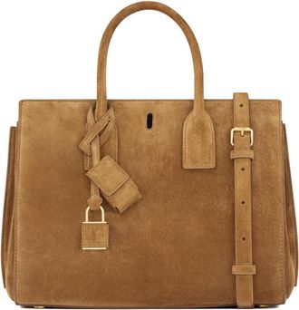 Saint Laurent Womens Handbag Sac De Jour Brown Calf Leather Handbags Hand Bags