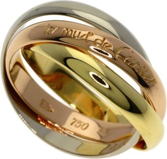 Cartier Trinity Yellow Gold (18K) Pink Gold (18K) White Gold (18K) Band Ring (Pre-Owned)