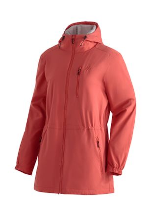 Maier Sports Parka MAIER SPORTS ArorA Loop W, Damen, Gr. 36, rot (karminrot), 100% Polyester, Jacken Parka, Damen Jacke wasserdicht, Outdoorjacke, 3 Taschen aussen