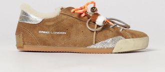 Crime London Sneakers basse Sneakerina in pelle e camoscio con interni in shearling