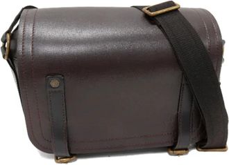 Louis Vuitton Tweedehands leren Louis Vuitton tassen - Dames - Vintage Schoudertas - Bruin - ONE Size - Leer - Vintage