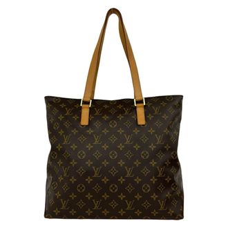 Louis Vuitton Brown Leather Pvc Shoulder Bag Tote Bag (Pre-Owned)
