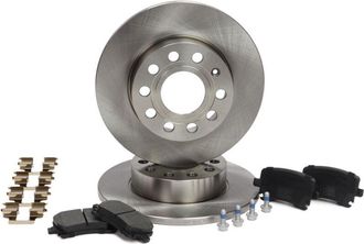 OEM Juego De Discos Y Pastillas De Freno Trasero Audi, Seat, Skoda, Vw