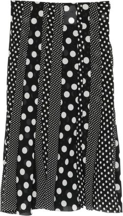 Junya Watanabe Black Solid Midi Skirt