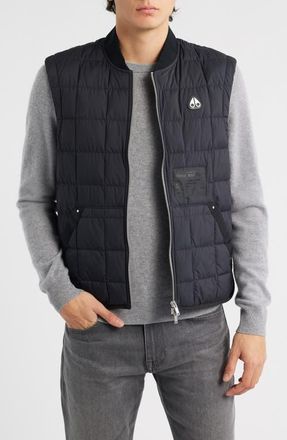 Moose Knuckles Quilted Down Liner Vest in Black at Nordstrom, Size Medium