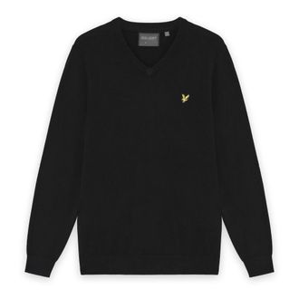 Lyle & Scott Golf V Neck Pullover - Heren - Truien - Zwart - Maat: XL Wol