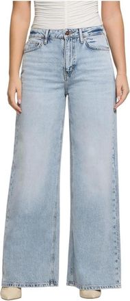 Guess Jeans, Dames, Blauw, W27, Katoen, Bellflower Wijde Jeans