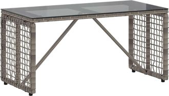 vidaXL Mesa De Exterior Gris Y Negro 80 X 40 X 40 Cm Vidaxl