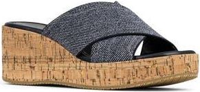 Donald J Pliner Jocelyn Platform Wedge Sandal in Indigo at Nordstrom Rack, Size 7.5