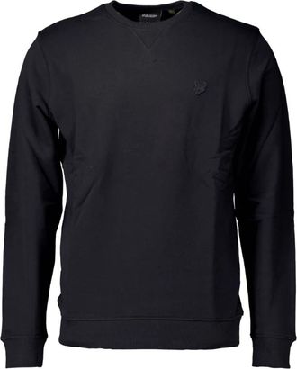 Lyle & Scott Tonal Eagle Crew Neck Sweater - Heren - Sweatshirts - Zwart - S - Hoodies & sweatvesten