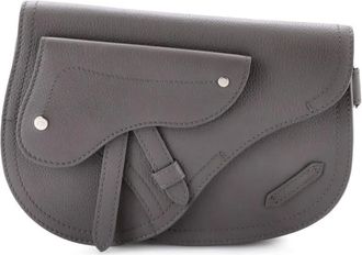 Dior Saddle Messenger Pouch Leather crossbody bag - Grijs