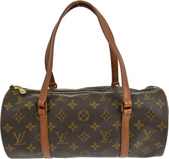 Louis Vuitton Papillon Handbag Monogram Canvas Brown Canvas Handbag (Pre-Owned)