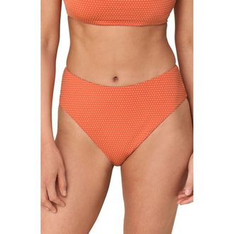 Andie Swim The 90s High Waist Bikini Bottoms in Marmalade at Nordstrom, Size X-Small