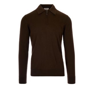 Paolo Pecora Heren, Truien, Bruin, Maat: XL Wol