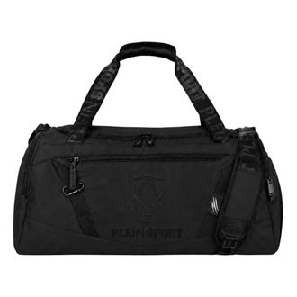 Plein Sport Fitness, unisex, Zwart, ONE Size, Polyester, Duffle Tiger Bag PS