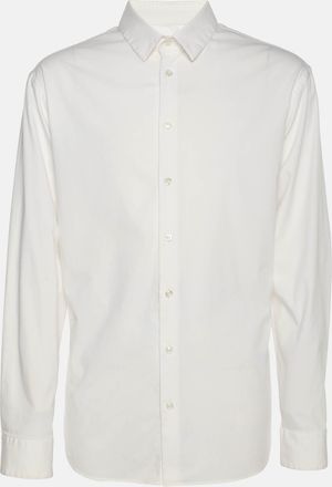 Giorgio Armani White Stretch Cotton Long Sleeve Shirt