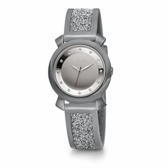 Folli Follie Womens Ladies Watch Quartz grey Stainless Steel - One Size