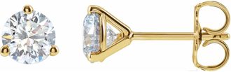 Diamond2Deal 1ct Lab-Grown Diamond Stud Earrings Clarity VS, Color F-G, 14k Gold