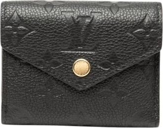 Louis Vuitton Pre-owned Wallets, female, Black, Size: ONE SIZE Pre-owned Monogram Empreinte Portefeuille Zoe Wallet