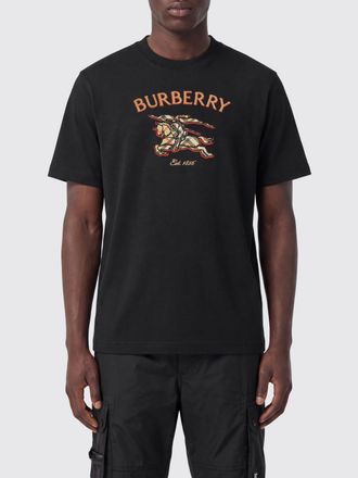 Burberry Crewneck Cotton T-Shirt with EKD Logo