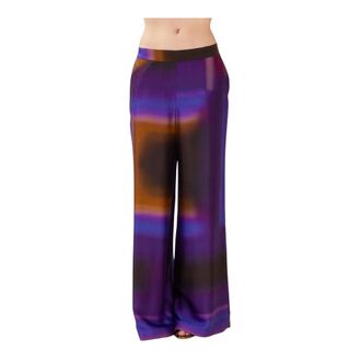 Momoni Fluid Wide Trousers - female - Momoni - Wide Trousers - Multicolor - XL - Trousers