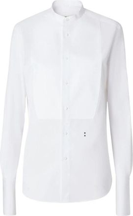 Fendi Camicia - Dames - Overhemden - Wit - 2XS - Katoen - Overhemden