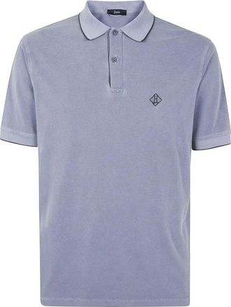 Herno Heren, Tops, Blauw, Maat: 2XL Piqu&eacute;