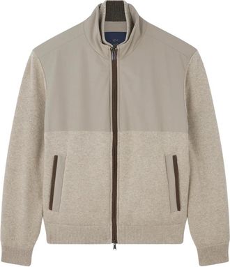 Paul & Shark Cardigan - Heren - Vesten - Beige - M - Truien & Vesten