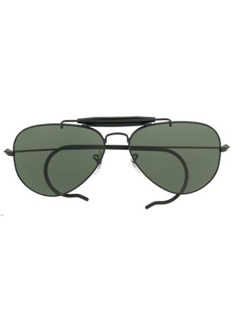 Ray-Ban aviator sunglasses - unisex - Metal (Other) - 58 - Black