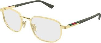 Gucci Glasses, male, Yellow, Size: 53 MM Round Sunglasses