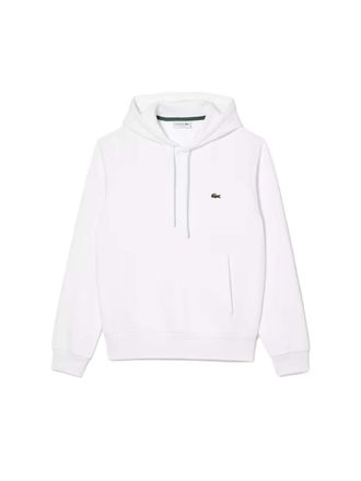 Lacoste Mens Signature Sweatshirt - White Cotton - Size X-Large