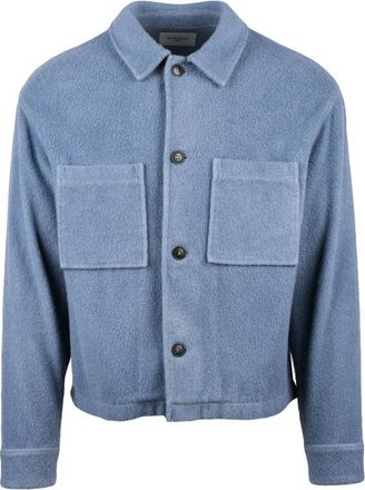 Circolo 1901 Zachte Jas - Heren - Zomerjassen - Blauw - M - Wol - Jassen