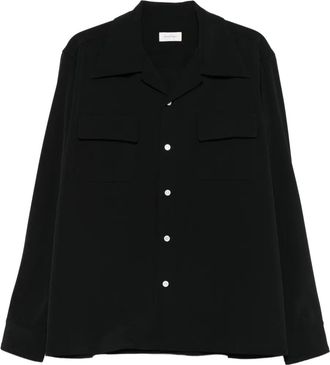 Second/Layer T-shirt met dubbele zak - Zwart