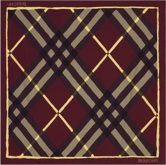 Burberry Sciarpa Check in twill di seta