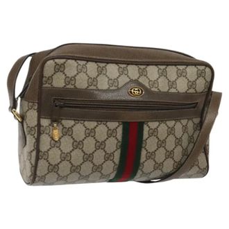 Gucci Pre-owned Cross Body Bags, female, Beige, Size: ONE SIZE Pre-owned Plastic Cross Body Bag