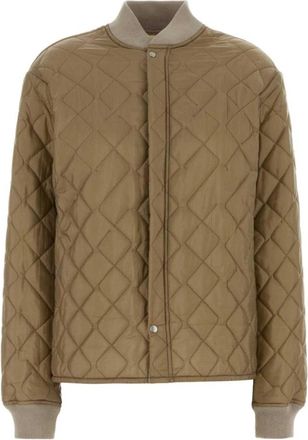 Maison Margiela Quilted Bomber Jacket - Dames - Bomber jackets - Beige - S - Polyester - Jassen