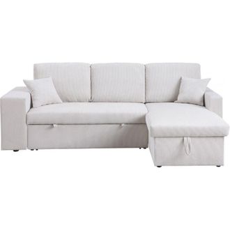 Habitat et Jardin Habitat Et Jardin - Sof&aacute; Esquinero Convertible/reversible De Pana axel - 3 Plazas - Beige