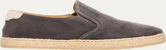 Brunello Cucinelli Mens Suede Slip-On Espadrilles