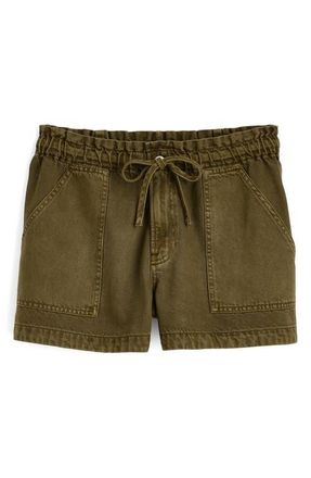 Madewell Pull-On Airy Denim Utility Shorts in Faded Ivy at Nordstrom, Size Xx-Large