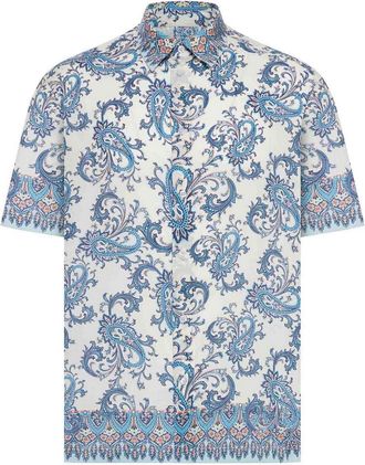 Etro Oversized Cotton Muslin Shirt