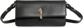 Christian Louboutin Mini Bettina Leather Crossbody Bag in Cm6S Black/gold at Nordstrom