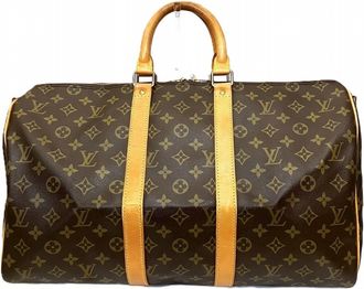 Louis Vuitton Brown Pvc Boston Bag (Pre-Owned)