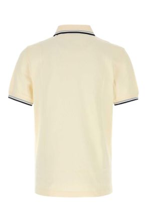 Fred Perry Mens Cream Piquet Polo Shirt Ecrudskblfrnvy Exterior: Cotton T-shirts And Polos