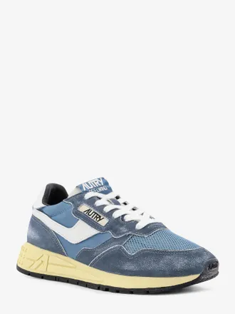 Autry Womens Sneakers Reelwind Low Blue Mesh-Suede Trainers Mesh/suede