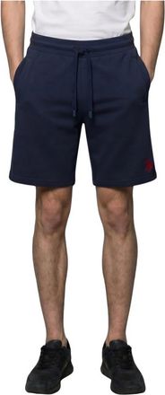 U.S.Polo Association Casual Shorts - Heren - Korte Broeken - Blauw - S - Katoen - Korte Broeken