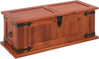 vidaXL Storage Chest 60x25x22 cm Solid Acacia Wood Vidaxl