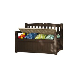 Keter Cassapanca Keter Eden Storage Bench Panca Contenitore Resina 140x60xh84 Cm 50431