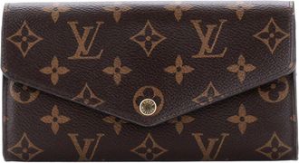 Louis Vuitton Brown Monogram Canvas Sarah Wallet Nm (Authentic Pre-Loved)